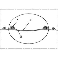 Absaug- u.Gebläseschlauch PROTAPE® PUR 301 AS ID 120mm AD 128,00mm 4mm L.5m | 5 Stück