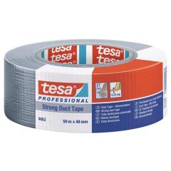 Gewebeband Allzweck duct tape 4662 mattsilber L.50m B.48mm Rl.TESA