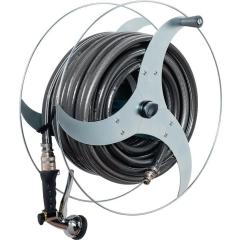 Wandschlauchhalter TURBO B.427mm T.215mm inkl.25m Schlauch u.Armaturen ALBA