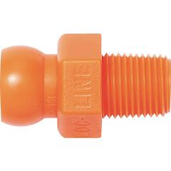 Gewindenippel Gr. 1/4 ” R 1/8 Btl. m. 4 St. Loc-Line