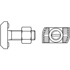 Halfenschrauben | HZS 53/34 | A 4-70 | M 20 x 65  | 25 Stück