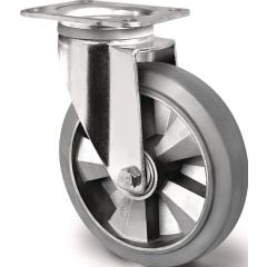 Schwerlastlenkrolle D.250mm Trgf.500kg Lenkrolle Elastikgummi