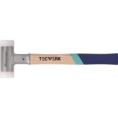 Schonhammer L.380mm Kopf-D.45mm Hickory rückschlagfrei hart Nyl.weiß TECWERK