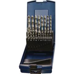 Spiralbohrersatz DIN 338 Typ VA D.1-5,9x0,1mm HSS-Co 50tlg.Ku.-Kass.TECWERK