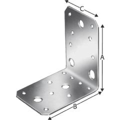 Winkelverb.AB AB90 88x88x65mm Anz.Löcher6/3/9/2 S.2,5mm | 100 Stück