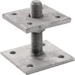 Stützenfuß PPB70G-R 70x70x6mm STA verz.z.Schr.