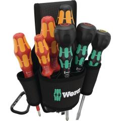 Schraubendrehersatz 9621 Belt Pouch Set 2 8-tlg.Schlitz/PH VDE WERA