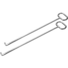 Kanaldeckelheber L.800mm m.L-Haken verz.HÄRKE