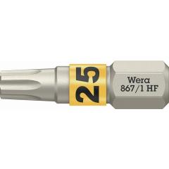 Bit 867 TORX® HF 1/4 Zoll TX 25 | Länge 25 mm | m.Farbleitsystem WERA | 10 Stück