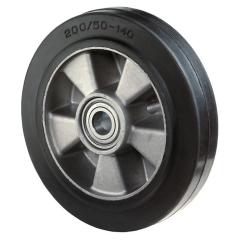 Lenkrad Elastik-Vollgummi Naben-L.60mm Rad-B.50mm D.180mm BS ROLLEN