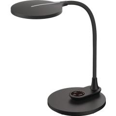 Schreibtischleuchte Horizon ABS,Silik.schwarz H.390mm Standfuß+Wandmontage