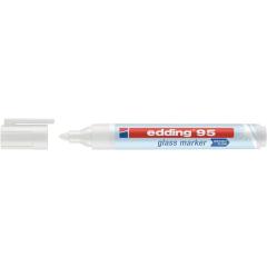 Glasmarker 95 weiß Strich-B.1,5-3mm Rundspitze EDDING | 10 Stück