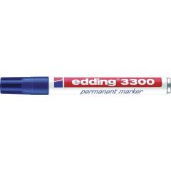 Permanentmarker 3300 blau Strich-B.1-5mm Keilspitze EDDING | 10 Stück
