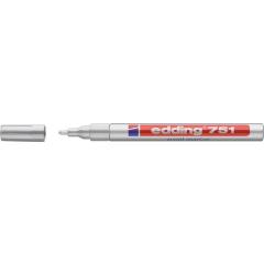 Lackmarker 751 silber Strich-B.1-2mm Rundspitze EDDING | 10 Stück