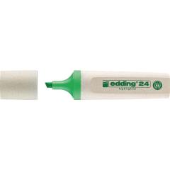Textmarker 24 EcoLine hellgrün Strich-B.2-5mm Keilspitze EDDING | 10 Stück