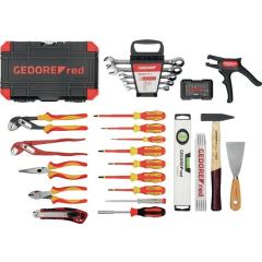 Werkzeugkoffer Elektriker-R21652089 88-tlg.GEDORE RED