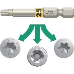 Bit 867 TORX® HF 1/4 Zoll TX 15 | Länge 50 mm | m.Farbleitsystem WERA