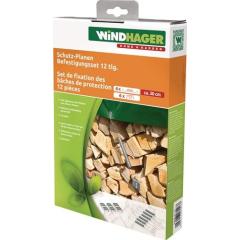 Schutzplanen Bef-set.6 Spannfedern u.6 Holzkrallen L.30cm WINDHAGER | 8 Stück