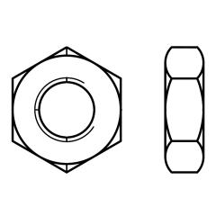 Sechskantmuttern DIN 936 17 H | M 12 x 1,5 mm | 100 Stück
