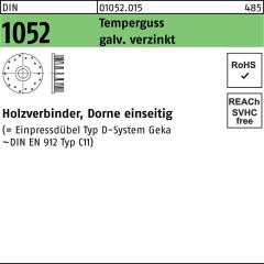 DIN 1052 | Temperguss galv. verzinkt, 115 x 25 x M24 | 50 Stück