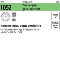 DIN 1052 | Temperguss galv. verzinkt, 115 x 84 x M24 | 25 Stück