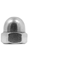 Sechskant-Hutmuttern, hohe Form DIN 1587 | 6 AU galvanisch verchromt | M 4 | 100 Stück