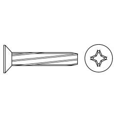 Senk-Schneidschrauben mit Kopf | DIN 7516 KS -H | DM 8 x 35 -H | 100 Stück