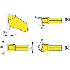 Schneideinsatz GFR 3.10-0.20R8-M2 UNI35 TECWERK | 10 Stück