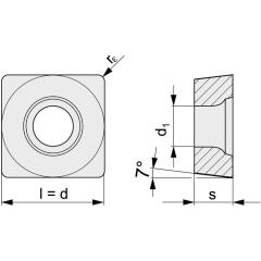 Wendeschneidplatte SCMT09T304-M UNI Bearb.mittel TECWERK | 10 Stück