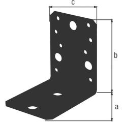 Winkelverb.ETA-08/0165 90x90x65mm Anz.Löcher5 S.2,5mm ETA-08/0165 GAH | 25 Stück