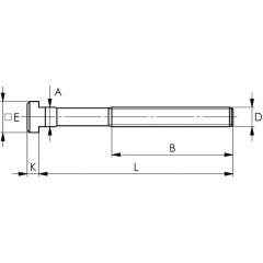 T-Nutenschraube DIN 787 T-Nut 22mm M20 L.160mm Güte 8.8 AMF