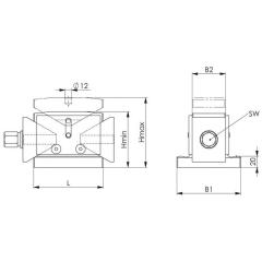 Richt-/Höhenkeil Nr.6460 Herkules Gr.125 AMF