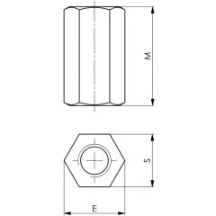 Verlängerungsmutter Nr. 6334 M48 SW 75mm AMF