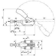 Schubstangenspanner Nr.6842 Gr.5 schwer,Druck-/Zugspanner AMF