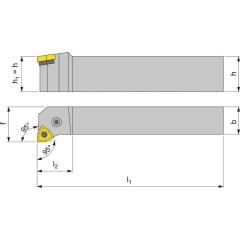 Klemmdrehhalter PWLNL2020K06 li.vern.Außen TECWERK