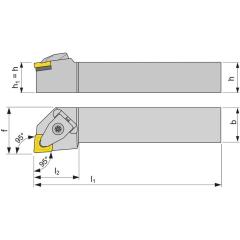 Klemmdrehhalter DCLNL2020K12 li.vern.Außen TECWERK