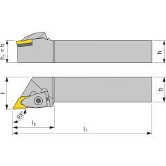 Klemmdrehhalter DDJNL2525M15 li.vern.Außen TECWERK