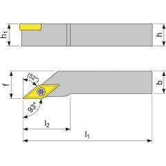 Klemmdrehhalter SVJCL2020K16 li.vern.Außen TECWERK