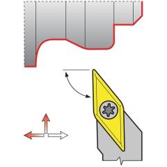 Klemmdrehhalter SVJCL2020K16 li.vern.Außen TECWERK