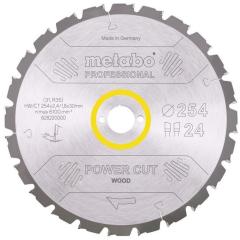 Kreissägeblatt power cut wood professional D254xB2,4xBohrung30mm 24Z. WZ 5Gr.neg