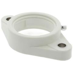 Flanschlagergehäuse TFL208 -WHITE 80 mm oval ZEN