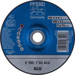 Schruppscheibe SG ALU D180xS7,2mm gekr.Alu.Bohr.22,23mm PFERD | 10 Stück