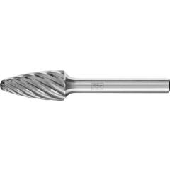 Frässtift RBF Ø 12 mm Kopf-L.25 mm Schaft-Ø 6 mm HM Verz.INOX PFERD