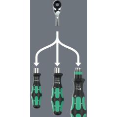 Aufsteckknarre 8011 Zyklop Mini 4 1/4 Zoll 8011 Zyklop Mini 4 WERA