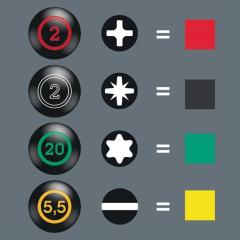 Schraubendrehersatz Stubby TX 1 5-tlg.Kraftform,mehrkomponentig WERA