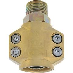 Dampfschlaucharmatur STA verz.u.gelb passiviert Schl.-Gr.13mm AG 1/2 Zoll TEGUMA