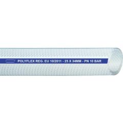 Druckluftschlauch POLYFLEX ID 16,0mm AD 24,0mm L.50m Transparent Wandst.4,0mm | 50 Stück