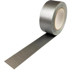Gewebeband Breite 48mm Länge 50m PE-beschichtet silberfarben TRANSPAK | 24 Stück