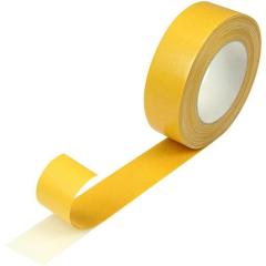 Messeklebeband doppelseitig Breite 38mm L.25m S.250µ gelb Baumwollzellgewebe | 24 Stück