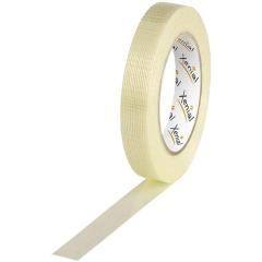 Filamentklebeband m.Längs-/Querfaden Breite 19mm L.50m S.125µ transparent XENIAL | 12 Stück